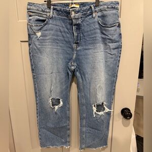 Maurices Blue Distressed Boyfriend Jeans